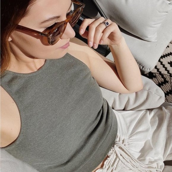 NWT tonle Sustainably Made Rib Crop Top - Picture 1 of 7